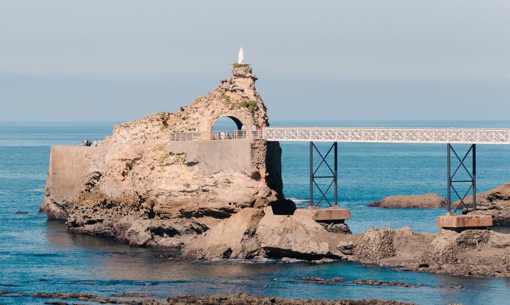 Le Rocher de la Vierge à Biarritz