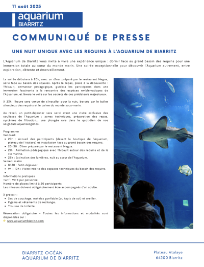 communique-de-presse-nuit-avec-les-requins-aquarium-de-biarritz